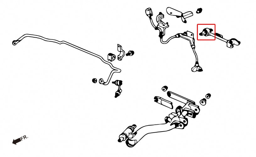 Set bucse brat suspensie superior spate Hardrace pentru Honda Civic / Integra - 6806