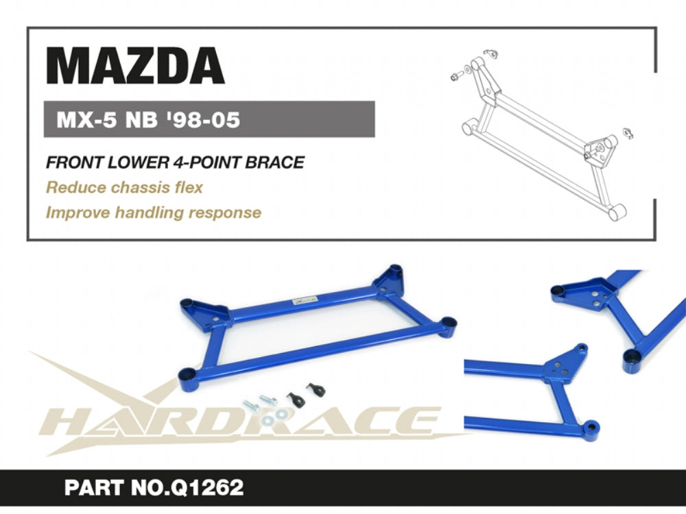 Bara rigidizare in patru puncte inferior fata Hardrace pentru Mazda MX-5 - Q1262