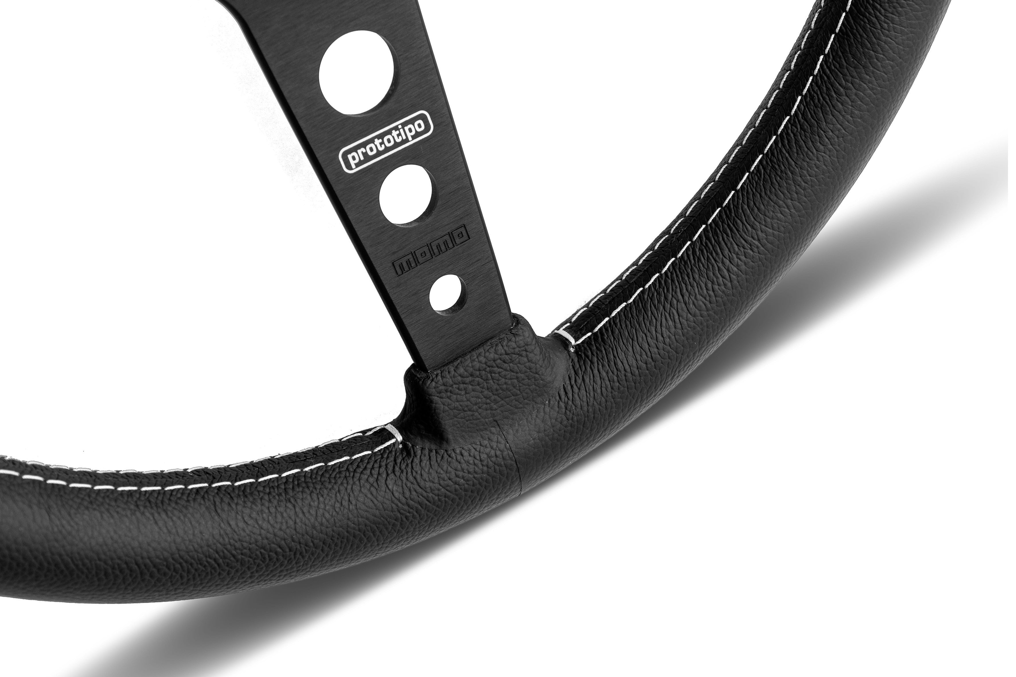 Volan Sport MOMO Prototipo 370mm piele neagra