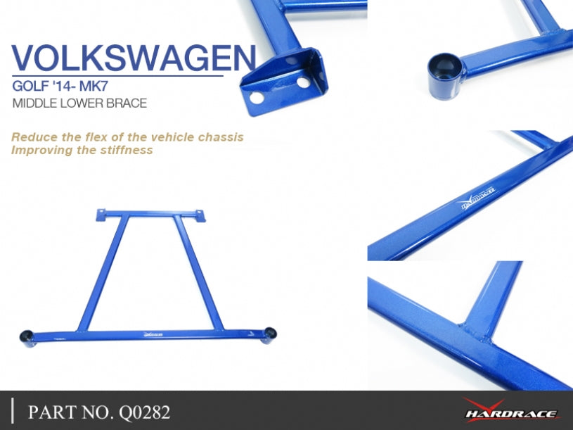 Bara rigidizare inferior central Hardrace pentru Volkswagen Golf - Q0282