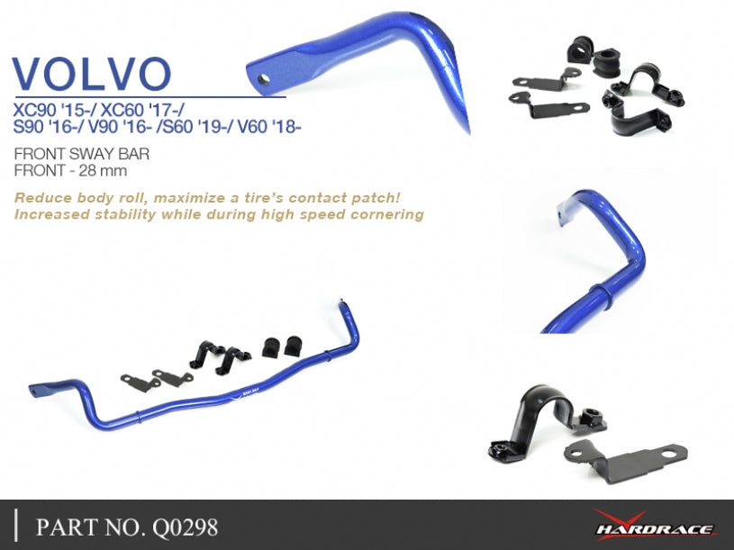 Bara stabilizatoare fata Hardrace pentru Volvo S60 / V60 - Q0298