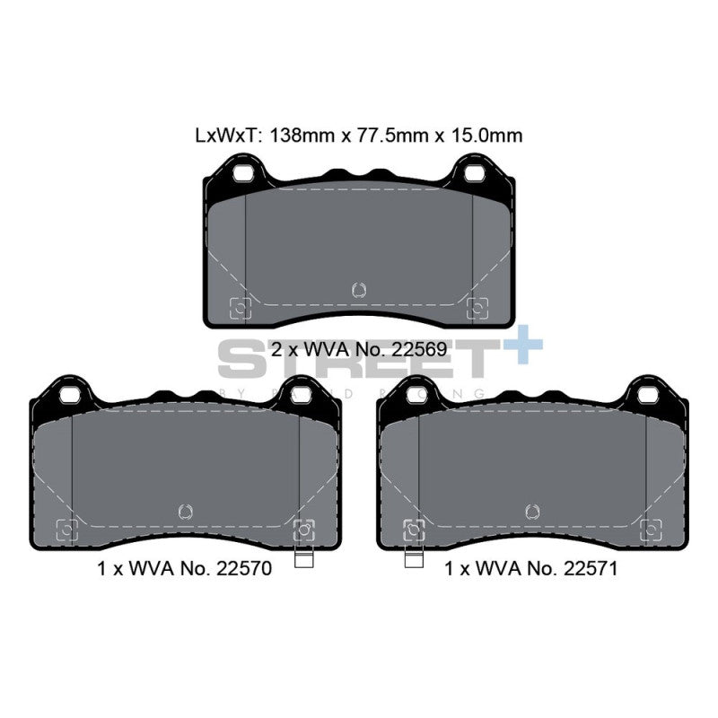 Placute Frana Fata Pagid Street+ T8163 - Ford Focus