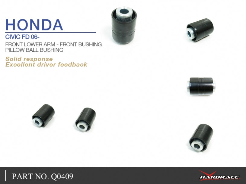 Set bucse brat suspensie inferior fata, capat fata Hardrace pentru Honda Civic - Q0409
