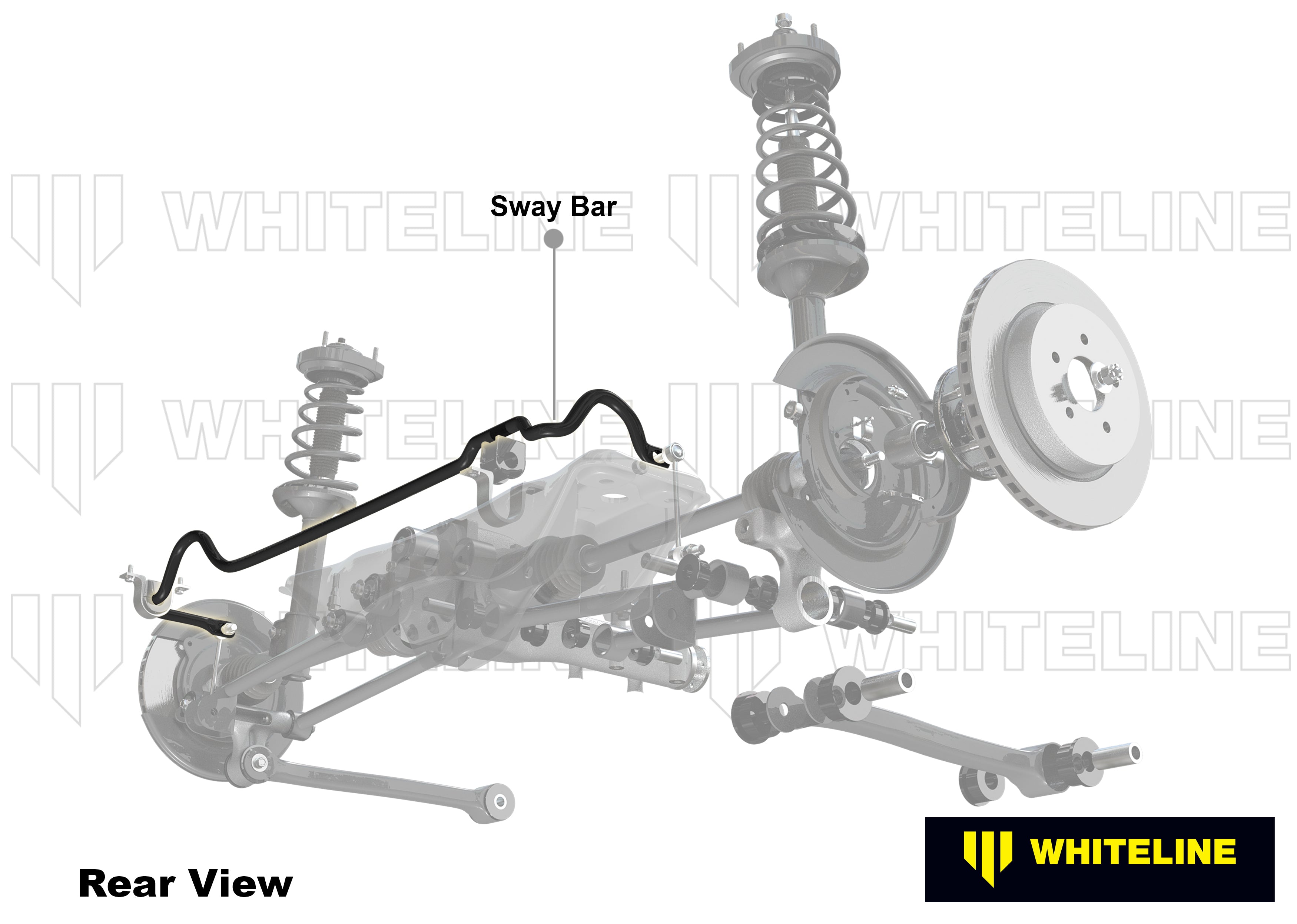 Bara stabilizatoare 22mm reglabila in 2 puncte Whiteline pentru Honda Civic - BHR97Z