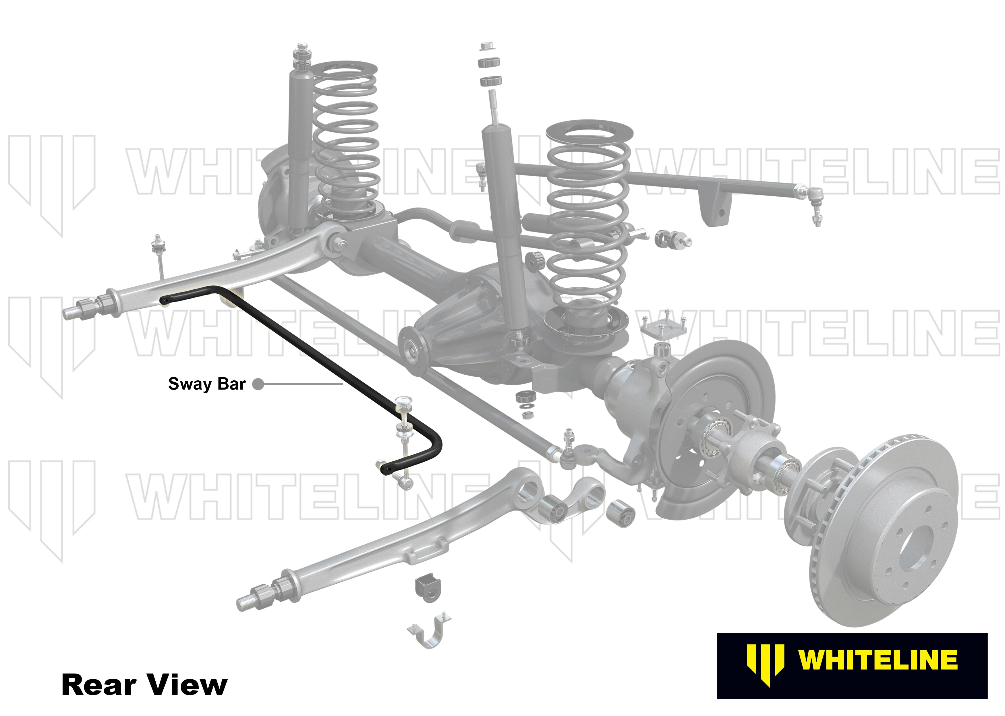 Bara stabilizatoare fixa 33mm Whiteline pentru Toyota Land Cruiser - BTF89