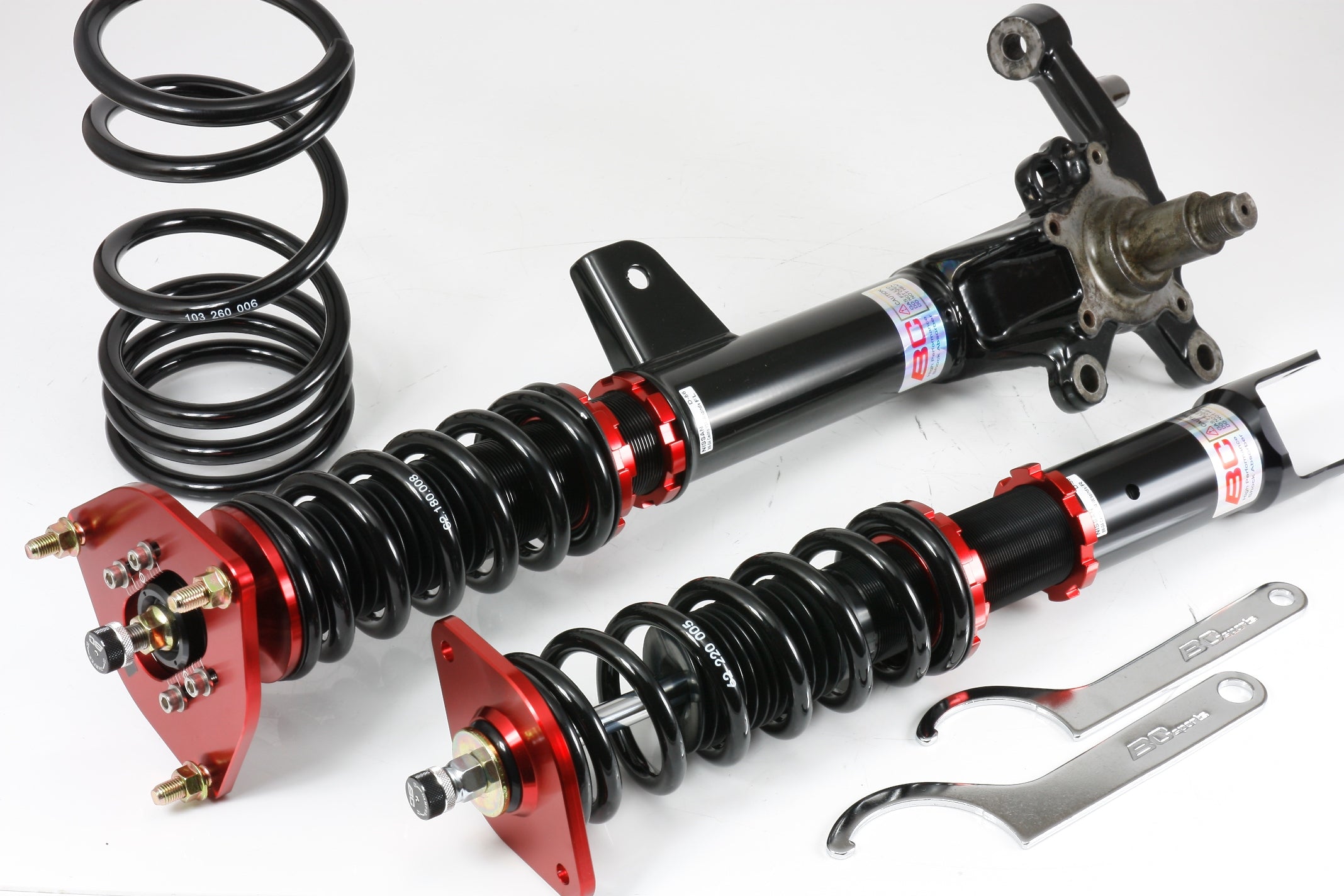Suspensie Reglabila Coilover BC Racing V1 - Nissan Gloria Y34 (99-04) RWD, WITH SPINDLE