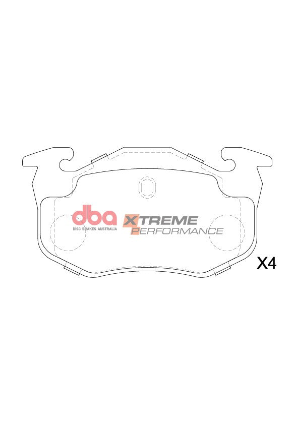 Placute Frana DBA Xtreme Performance Spate Renault Clio / Renault Megane DB1301XP