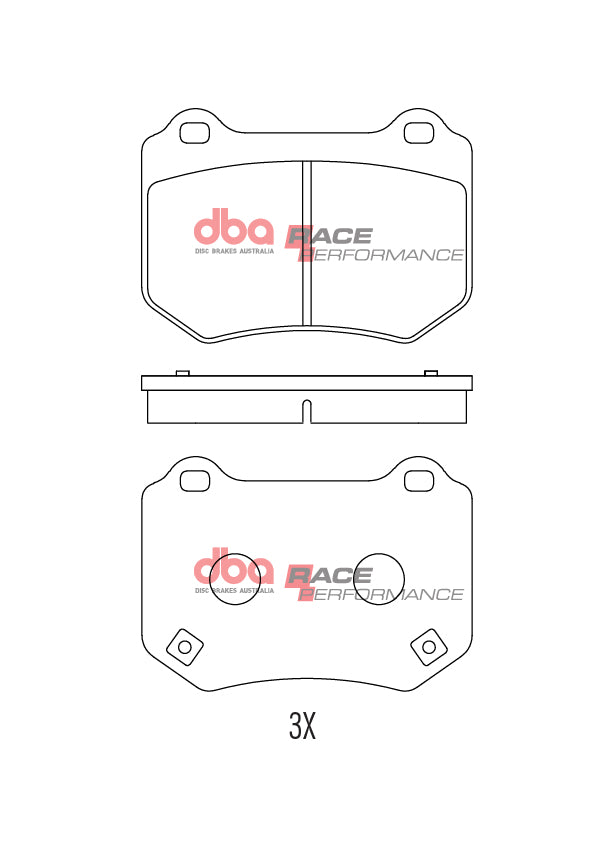 Placute Frana DBA Race Performance Spate Subaru WRX STI DB15007RP