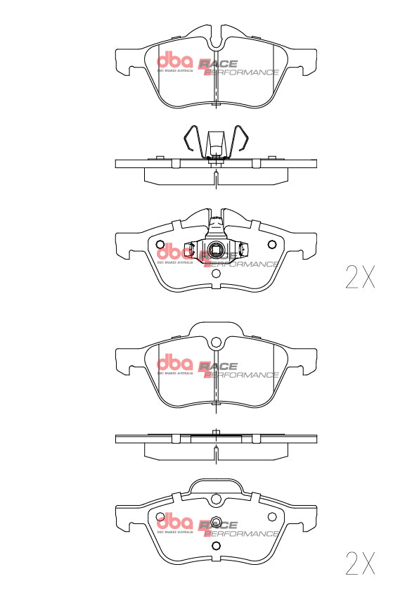 Placute Frana DBA Race Performance Fata Mini Mini DB1500RP