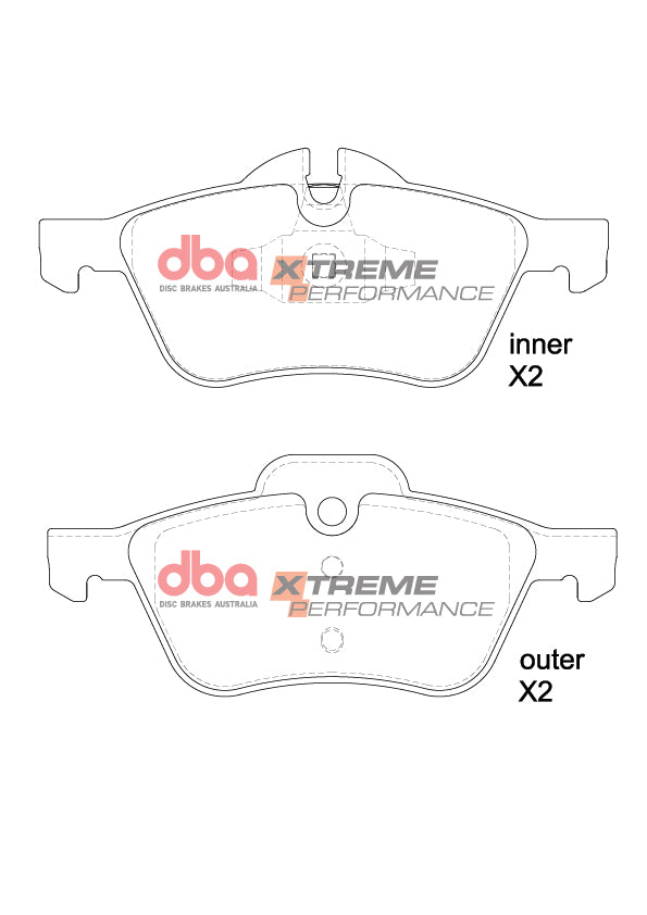 Placute Frana DBA Xtreme Performance Fata Mini Mini DB1500XP