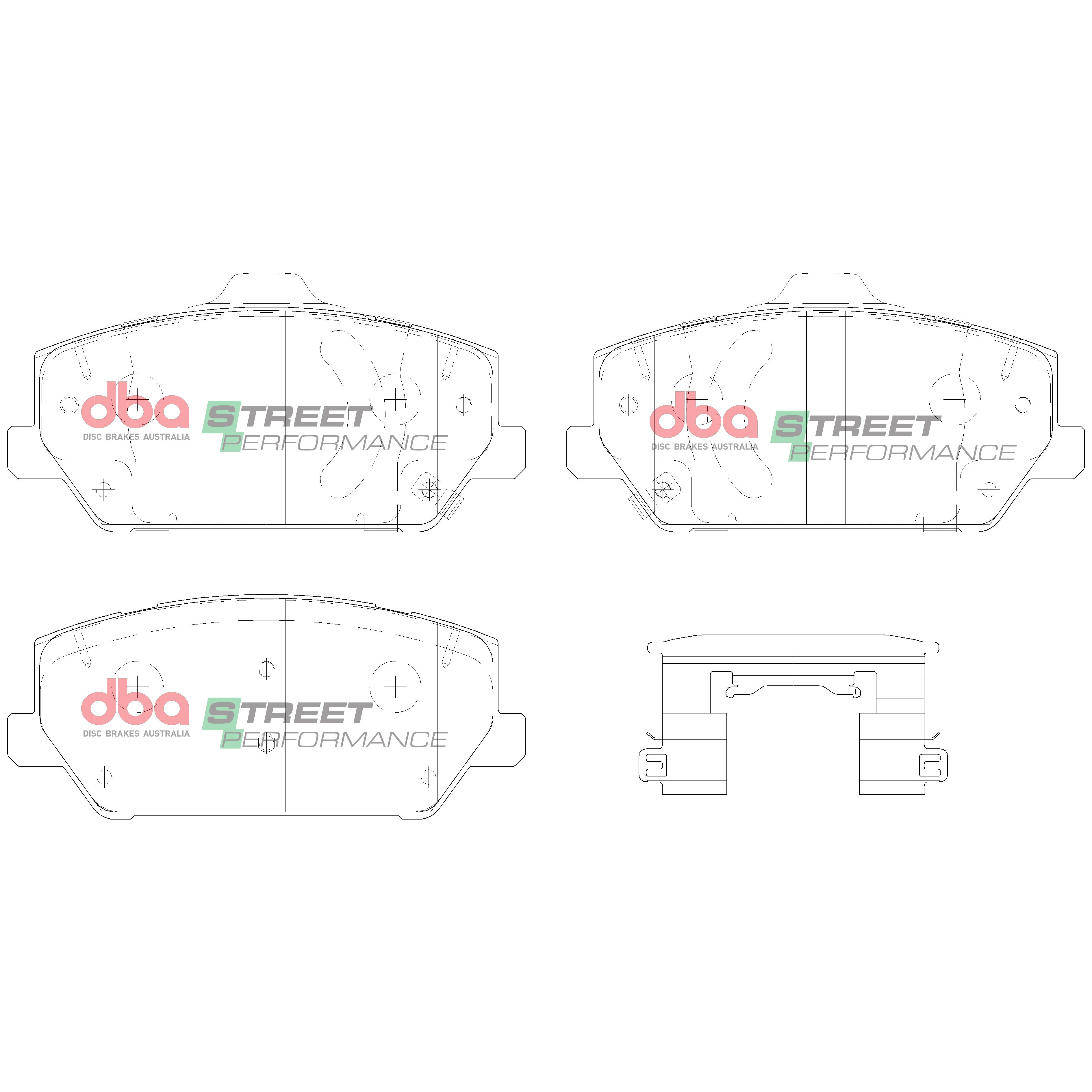 Placute Frana DBA Street Performance Fata Hyundai Kona N / Hyundai i30 N DB15012SP