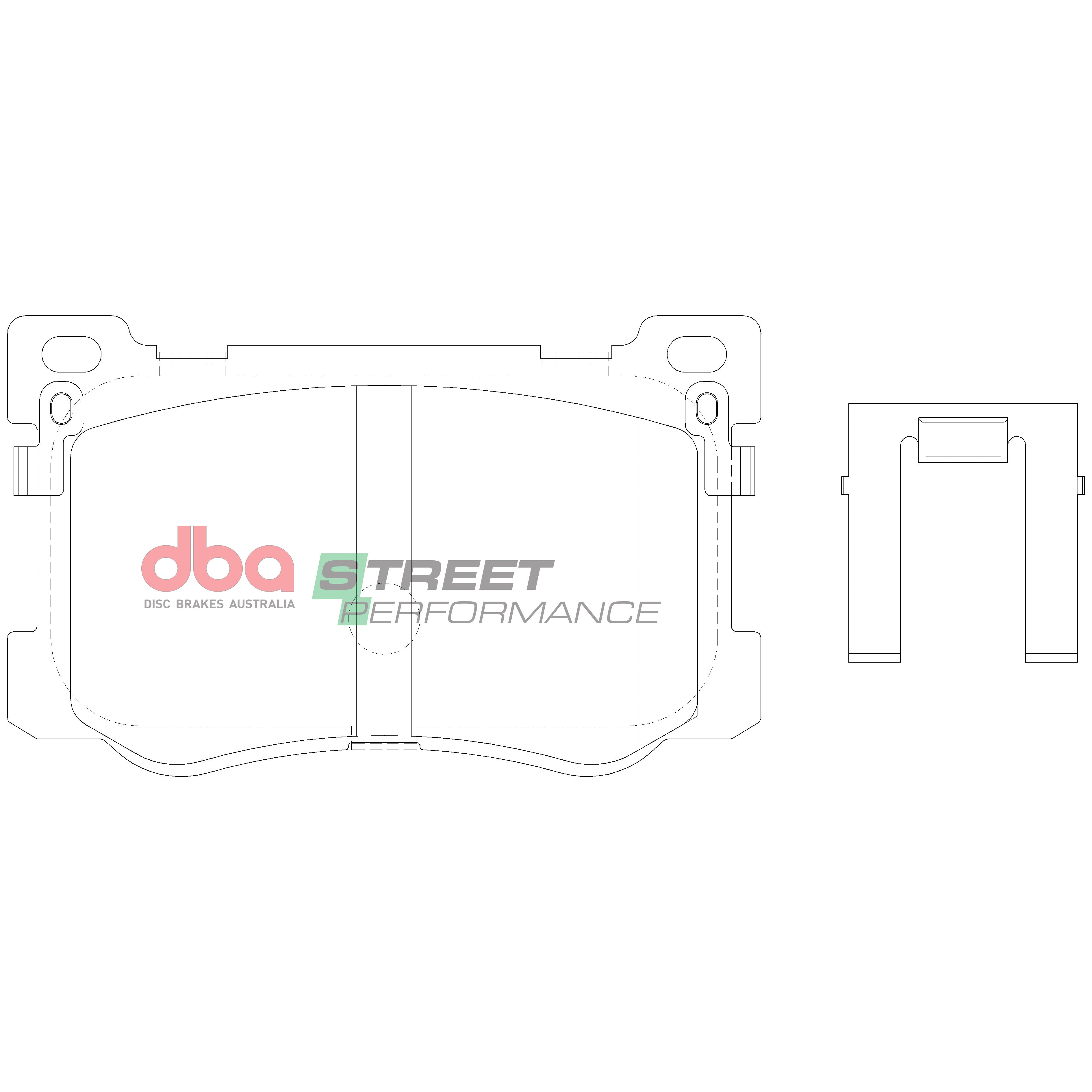 Placute Frana DBA Street Performance Fata Hyundai Genesis DB15021SP