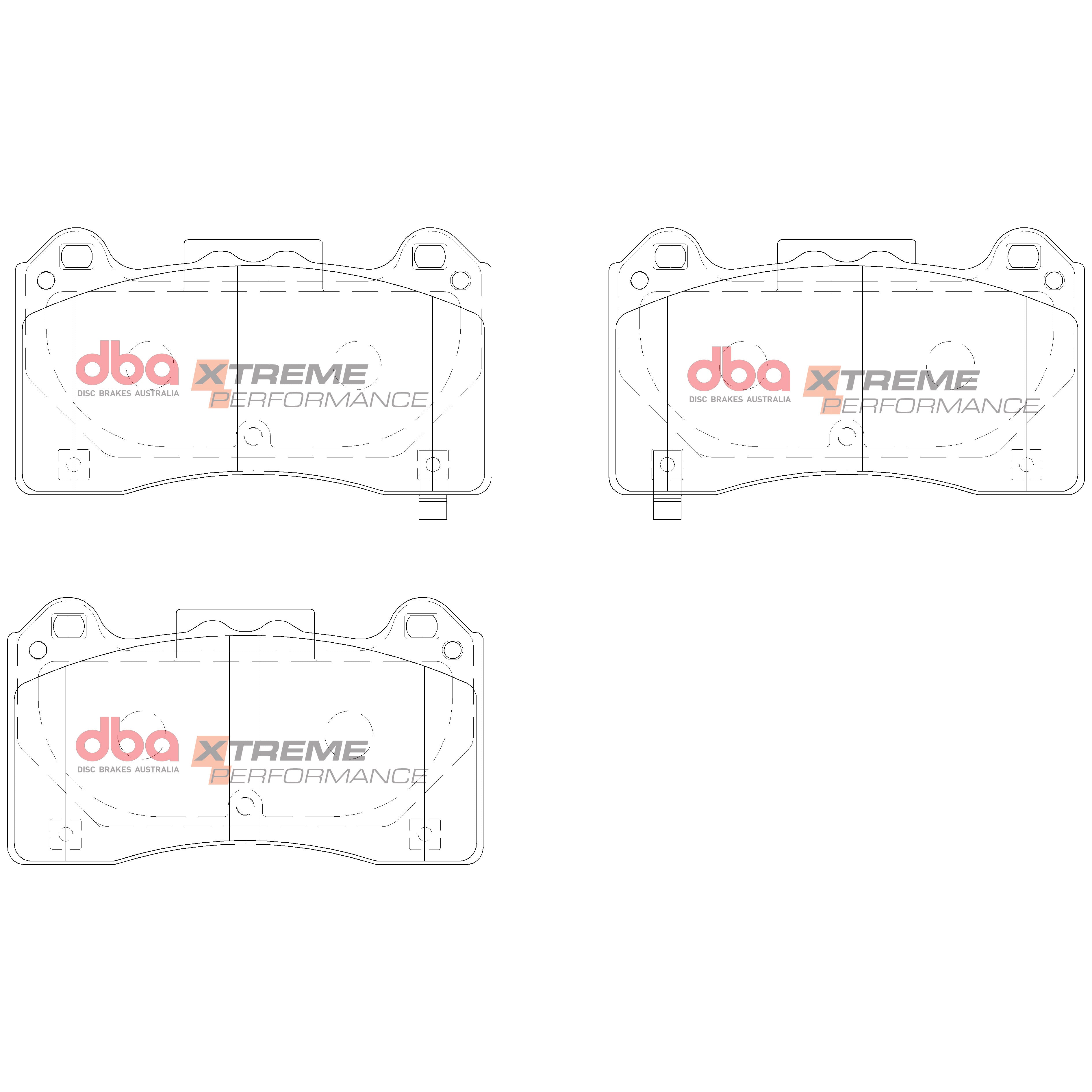 Placute Frana DBA Brake Kit 4000 Series T3 Slotted & Xtreme Performance (2x DBA42968S + DB15025XP) Fata Ford Focus DBA42968S-15025XP