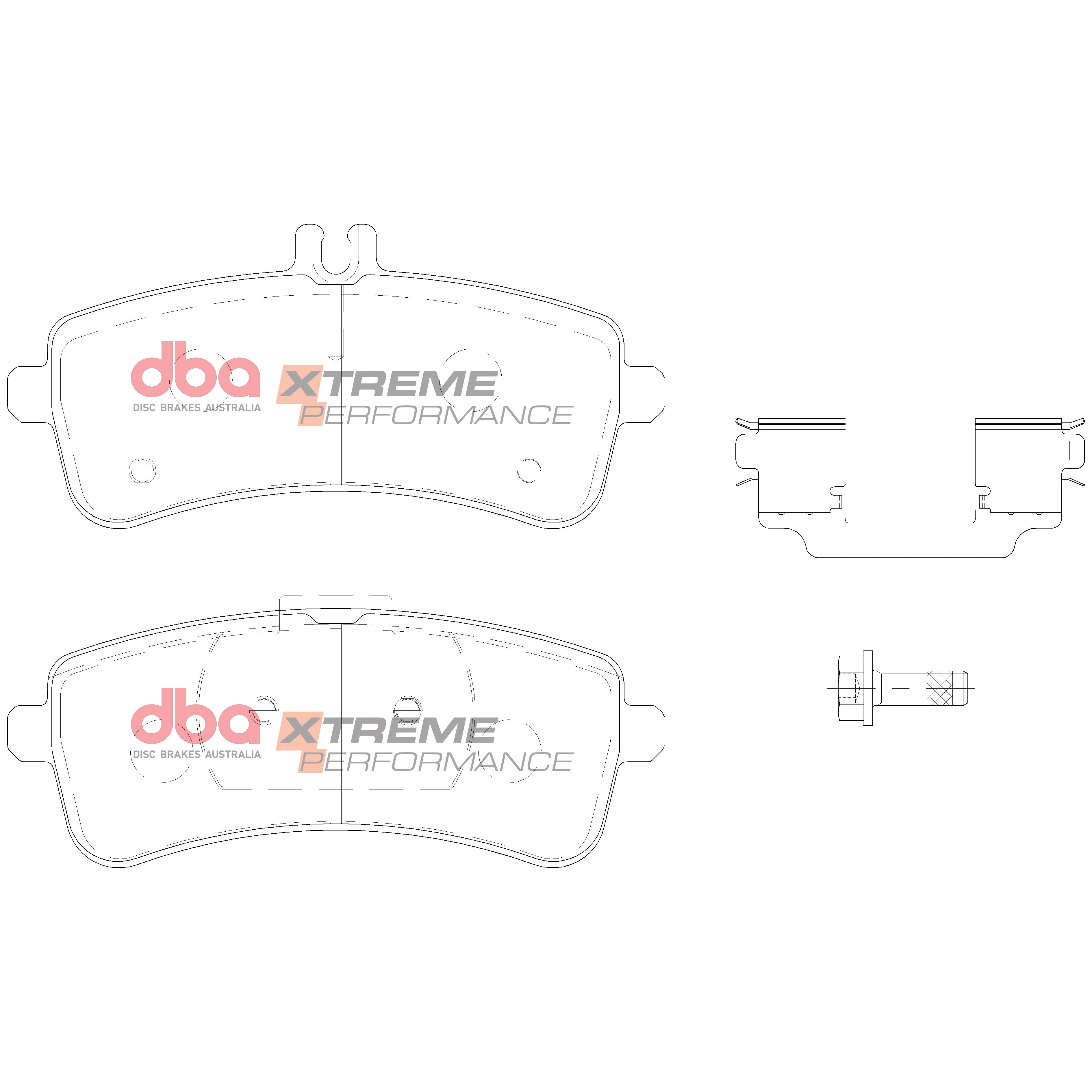 Placute Frana DBA Xtreme Performance Spate Mercedes-Benz C-Class DB15034XP