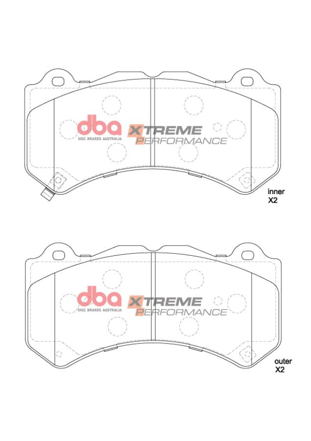 Placute Frana DBA Xtreme Performance Fata Jeep Grand Cherokee DB15039XP
