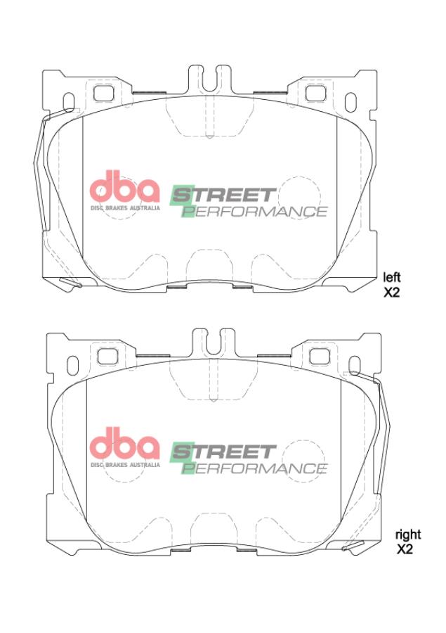 Placute Frana DBA Street Performance Fata Mercedes-Benz DB15062SP