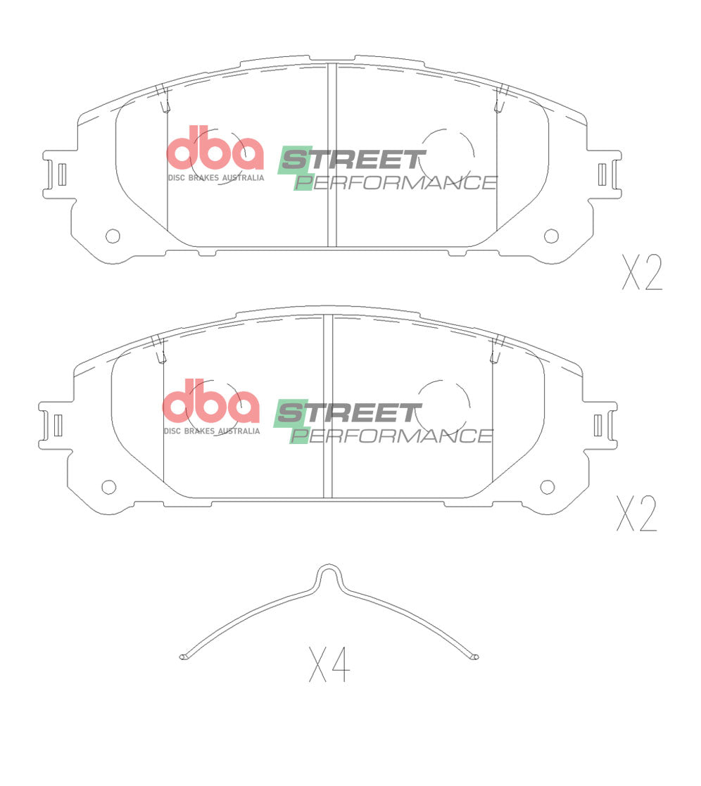 Placute Frana DBA Street Performance Fata DB15067SP