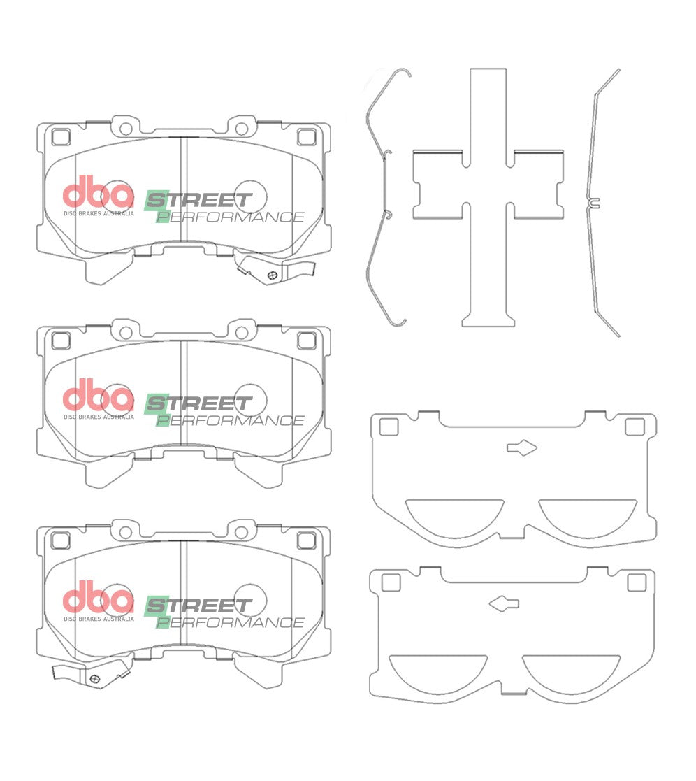 Placute Frana DBA Street Performance Fata DB15077SP