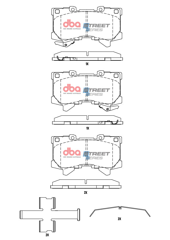 Placute Frana DBA Street Series Fata DB15077SS