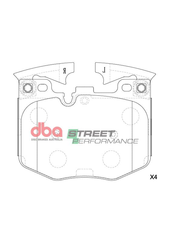 Placute Frana DBA Brake Kit Street Series T2 Slotted & Street Performance (2x DBA3417S + DB15107SP) Fata BMW/Toyota DBA3417S-15107SP