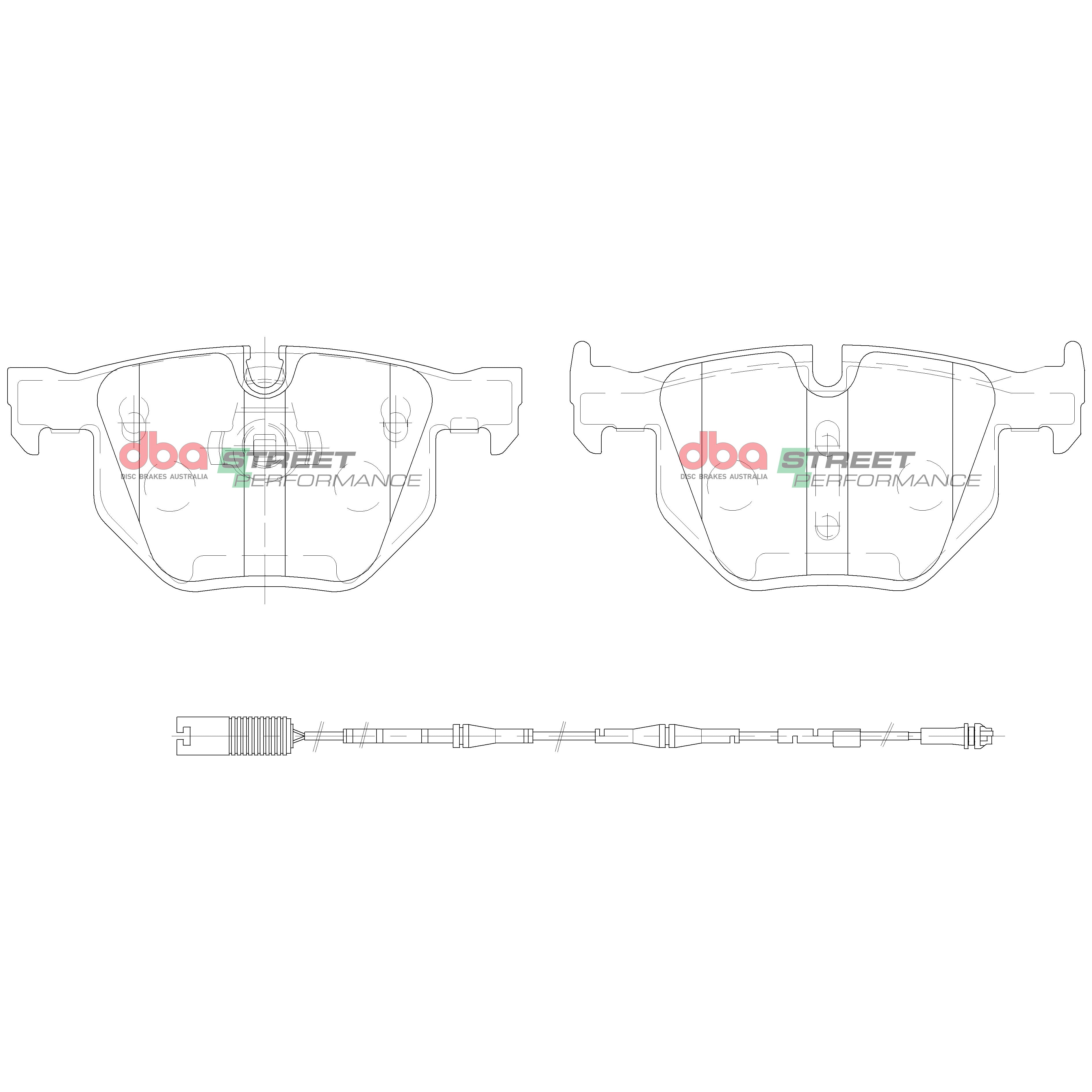Placute Frana DBA Street Performance Spate BMW Seria 5 / BMW Seria 6 DB1694SP