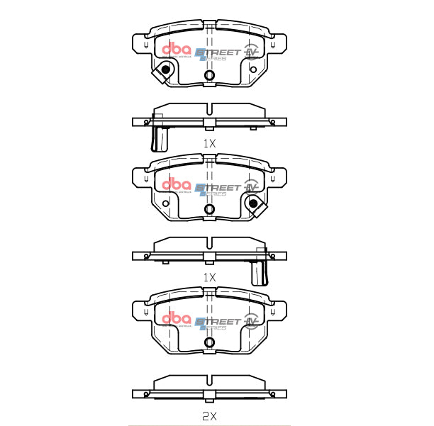 Placute Frana DBA Toyota Aqua Hybrid 2011 On / Corolla Hybrid 2019 On / Vitz Hybrid 2017 On / Lexus R Spate Subaru/Suzuki/Toyota DB1786SSEV