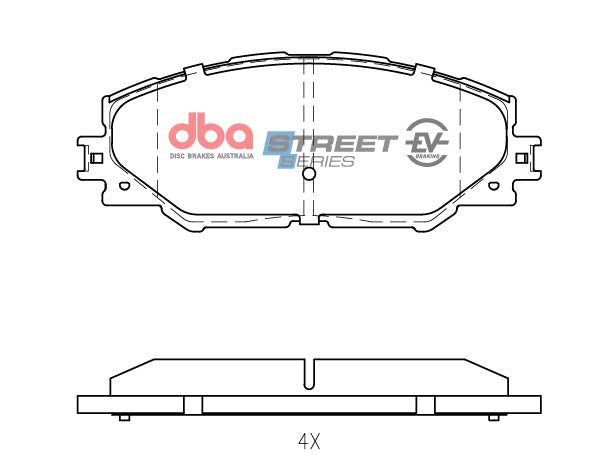 Placute Frana DBA Toyota Corolla Hybrid 2016 On / Prius V Hybrid 2012 On / Harrier 2014 On / Mirai 2016 On F Fata Toyota Auris / Toyota Prius DB1801SSEV