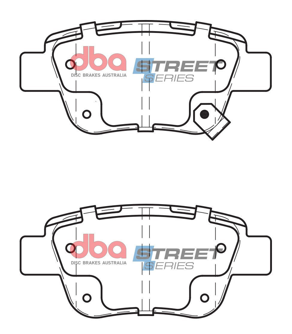 Placute Frana DBA Street Series Ceramic Spate Toyota DB1914SS