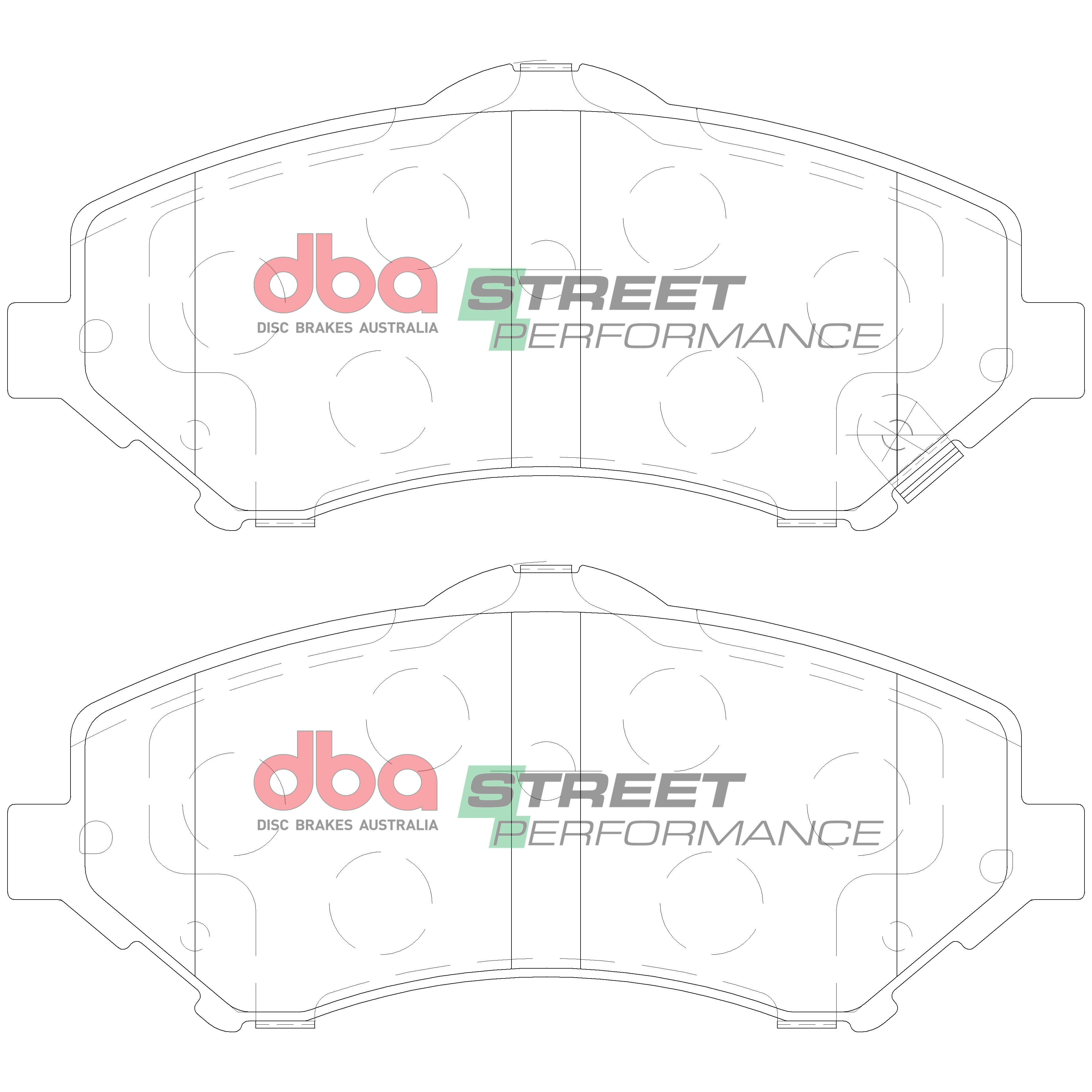 Placute Frana DBA Street Performance Fata Jeep Cherokee / Jeep Wrangler DB2002SP