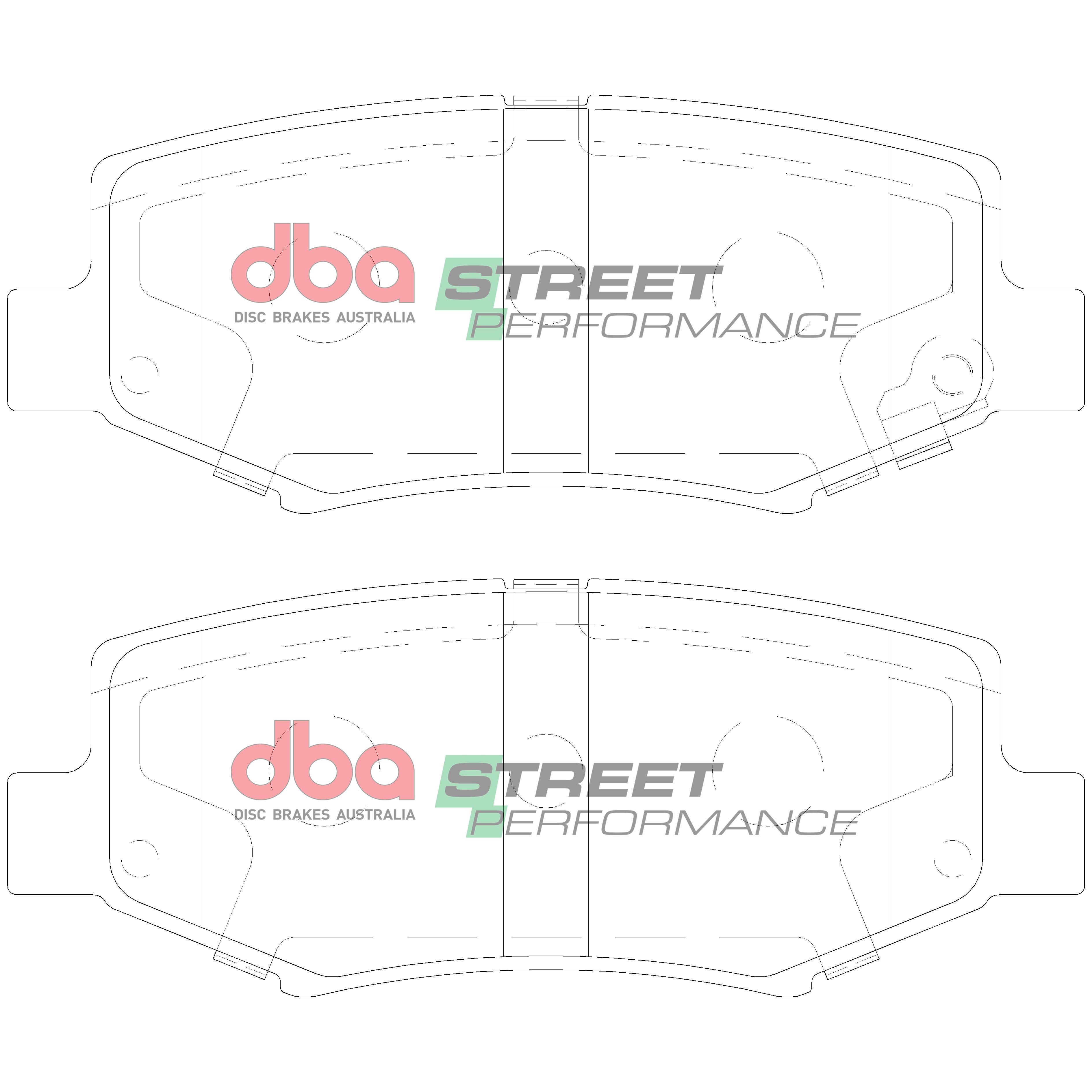 Placute Frana DBA Street Performance Spate Jeep Cherokee / Jeep Wrangler DB2003SP