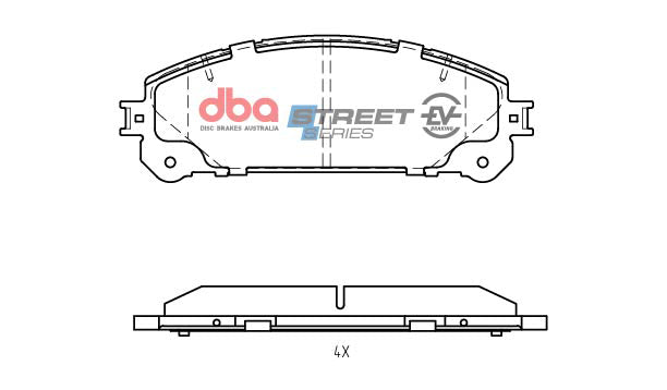 Placute Frana DBA Lexus Hybrid RX450H & HI / NX300h 2009 On F Fata Toyota Camry / Toyota Sienna DB2004SSEV
