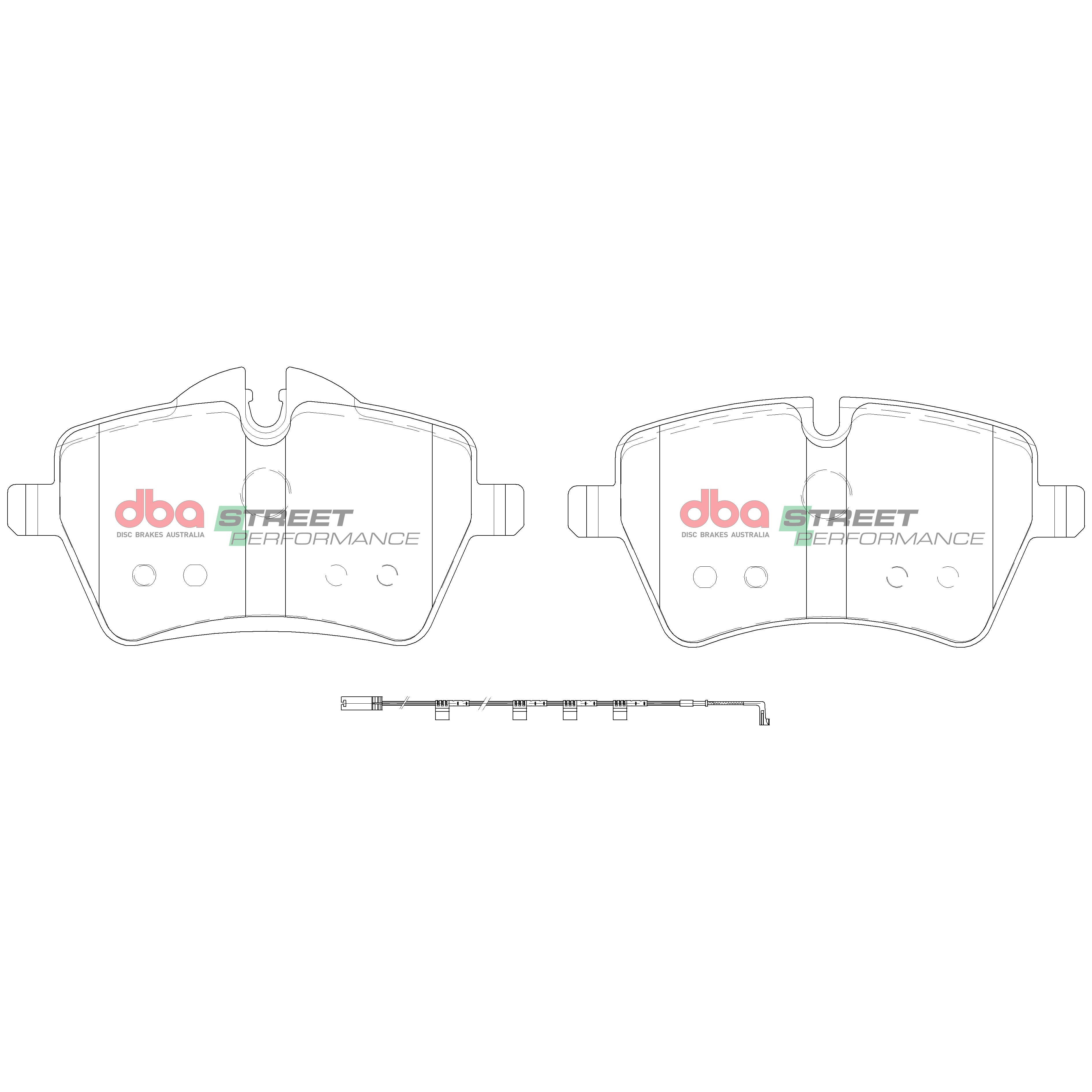 Placute Frana DBA Street Performance Fata Mini DB2052SP