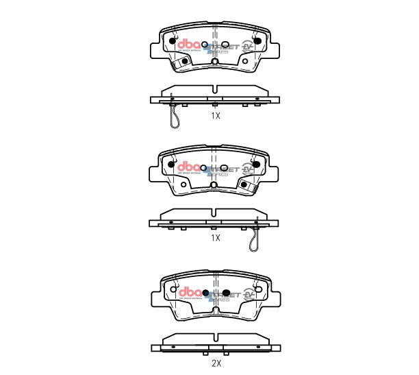 Placute Frana DBA Hyundai Ioniq / Kona / Kia Niro 2017 On R Spate Hyundai/Kia DB2076SSEV