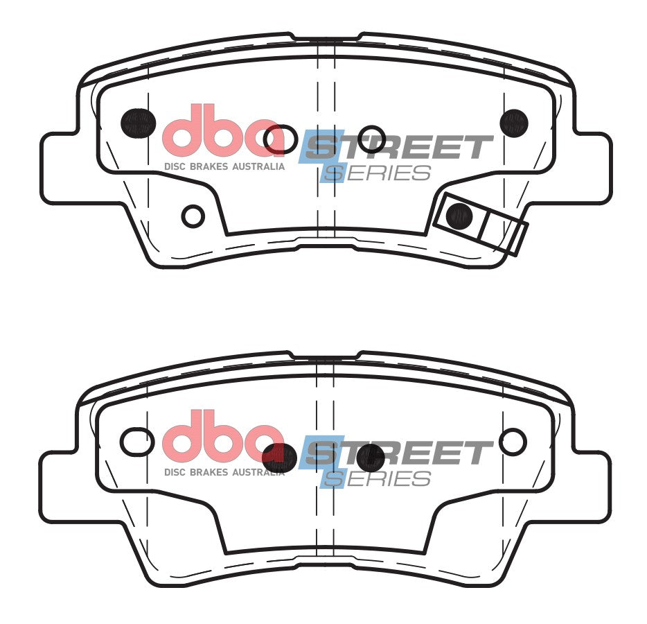 Placute Frana DBA Street Series Ceramic Spate Hyundai/Kia DB2088SS