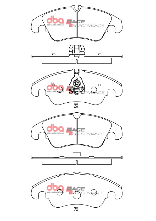 Placute Frana DBA Race Performance Fata Audi DB2186RP