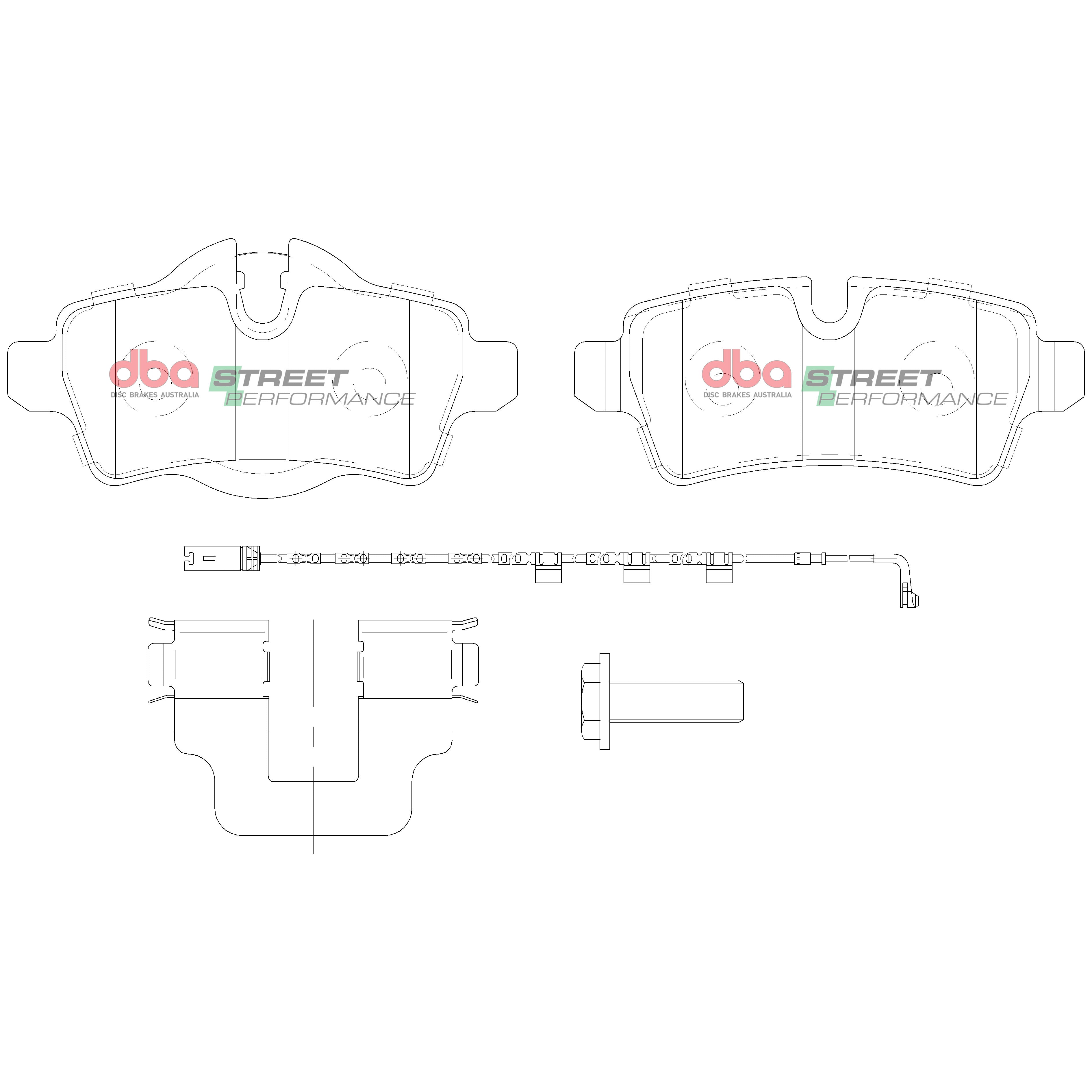 Placute Frana DBA Street Performance Spate Mini Mini Clubman / Mini Mini DB2214SP