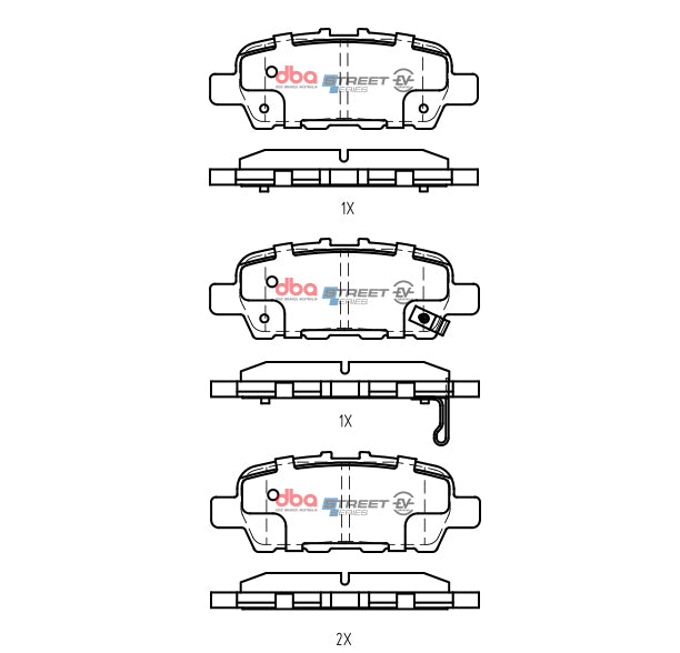 Placute Frana DBA Nissan Leaf / E NV200 2012 On R Spate Infiniti/Nissan DB2340SSEV