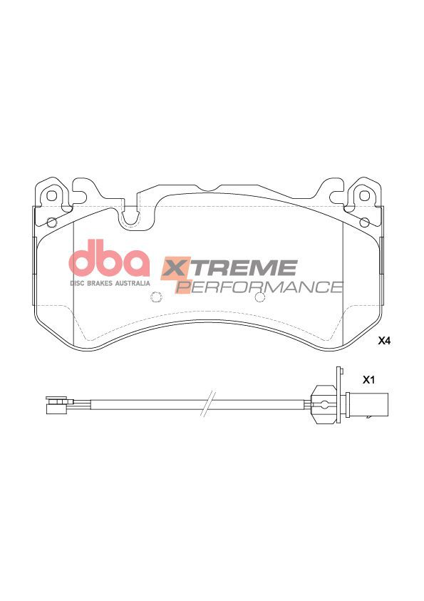 Placute Frana DBA Xtreme Performance Fata Audi RS6 DB2387XP