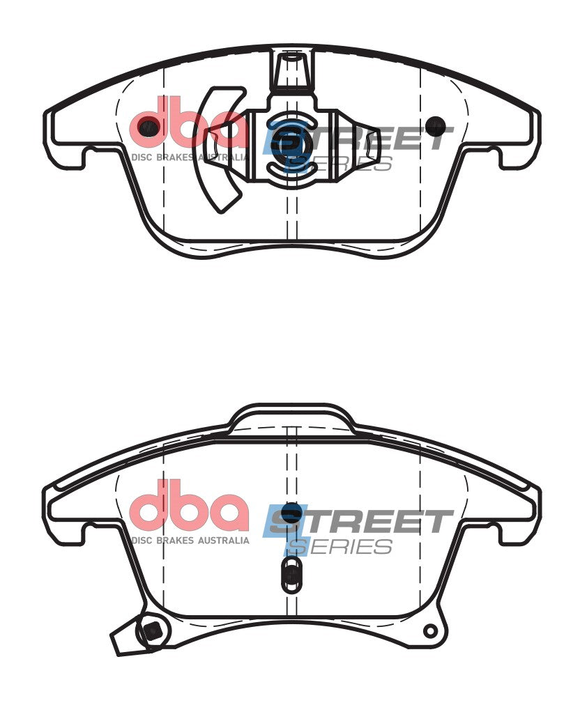 Placute Frana DBA Street Series Ceramic Fata Ford DB2405SS