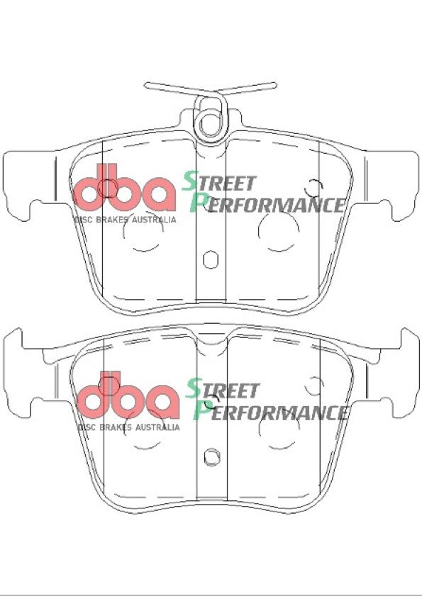 Placute Frana DBA Brake Kit Street Series En Shield Plain & Street Performance (2x DBA2809E + DB2415SP) Spate DBA2809E-2415SP