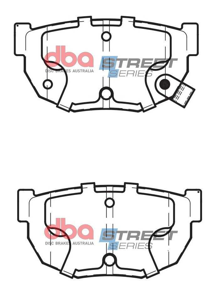 Placute Frana DBA Street Series Ceramic Spate Nissan 200SX / Nissan Silvia DB325SS