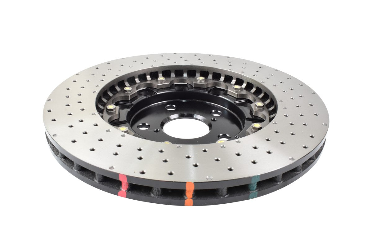 Disc Frana DBA 5000 Series Crossed Drilled & Dimpled Black Hat Fata 356mm Toyota Corolla / Toyota Yaris DBA53922BLKXD
