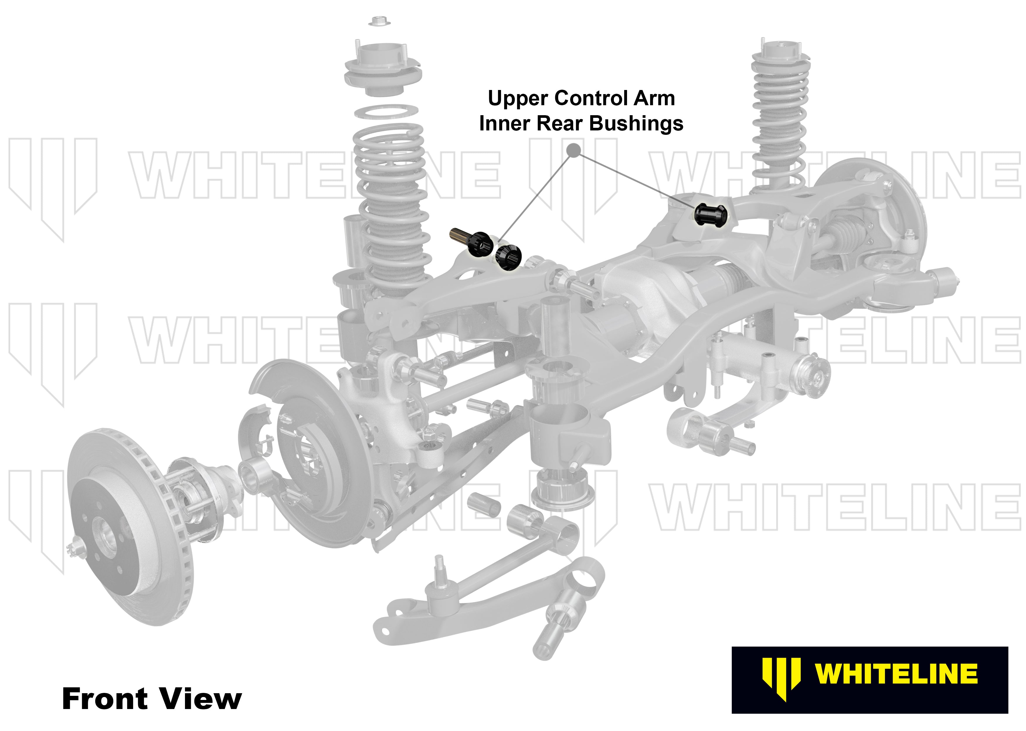 Brat suspensie superior inner rear set bucse Whiteline pentru Mitsubishi Lancer - KCA470