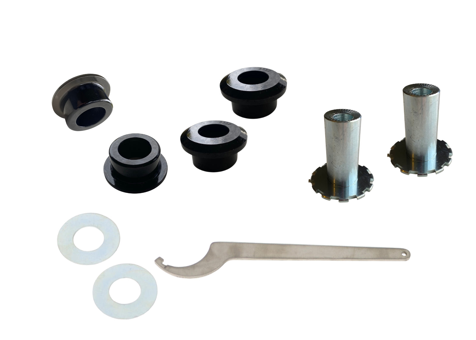 Set bucse brat suspensie inferior fata interior (decalaj dublu) Whiteline pentru Audi A3 / Seat Leon / Skoda Octavia / Vw Caddy - KCA539