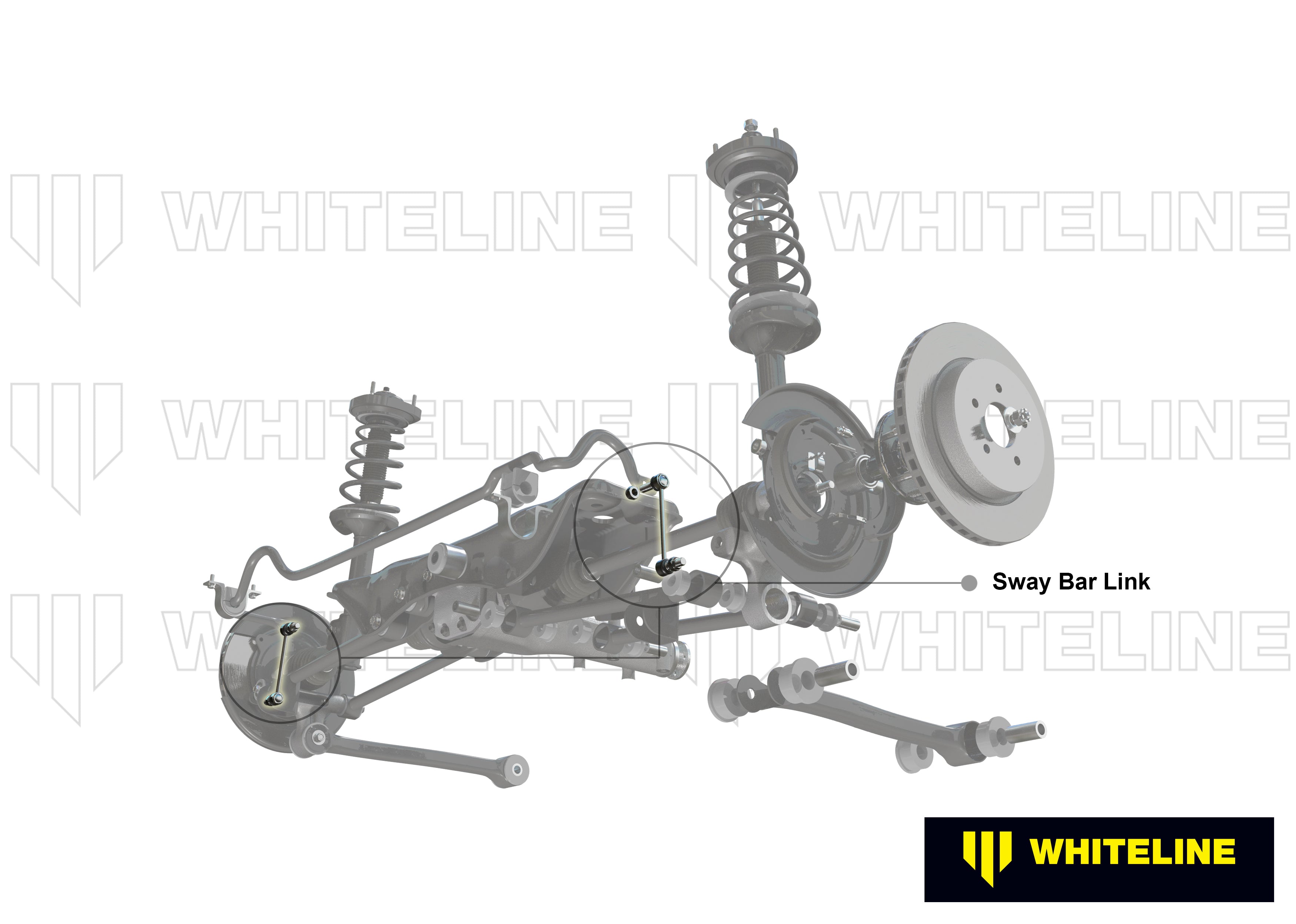 Set bielete antiruliu Whiteline pentru Honda Civic - KLC217