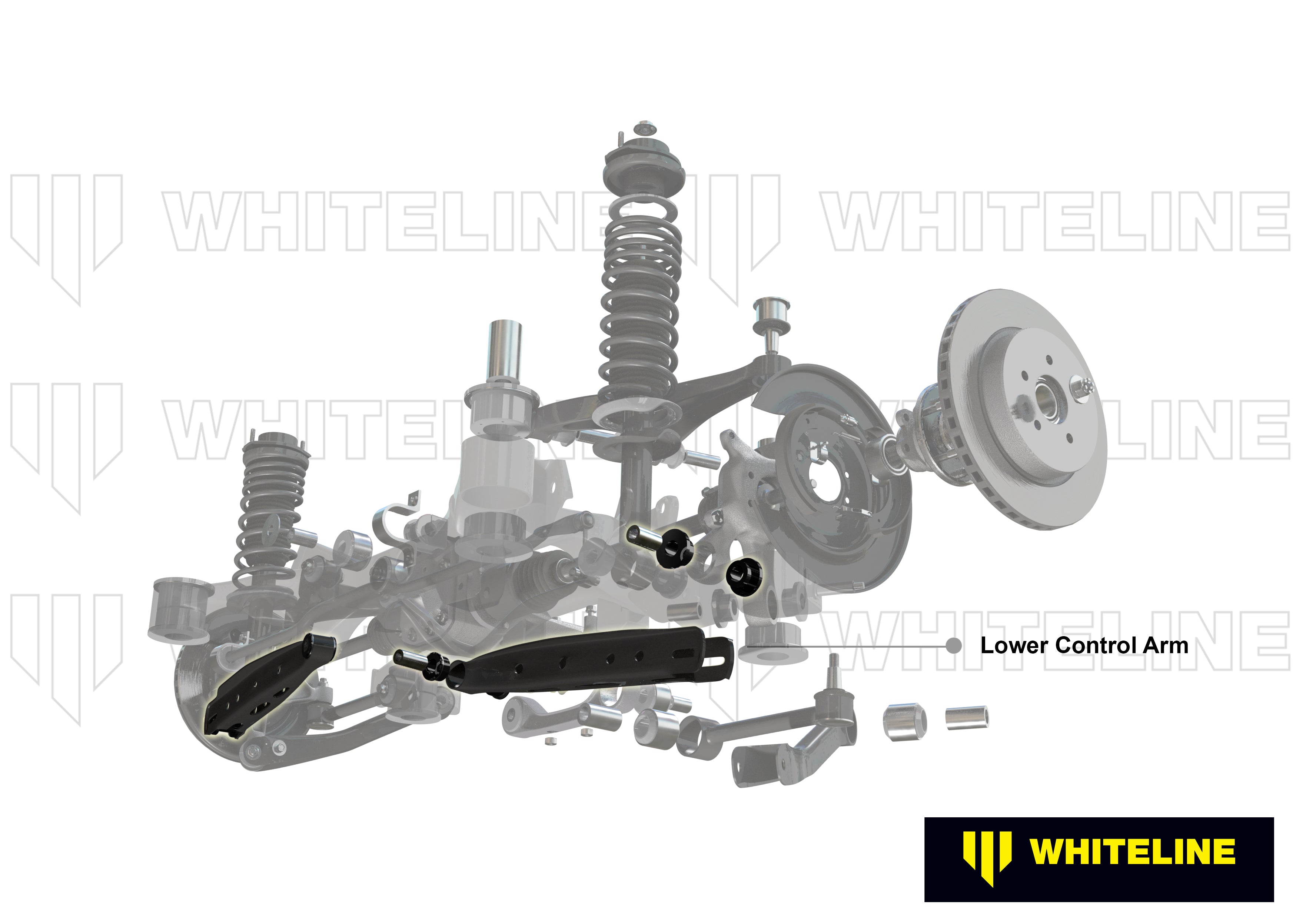 Brat suspensie inferior complet Whiteline pentru Mitsubishi Lancer - KTA135