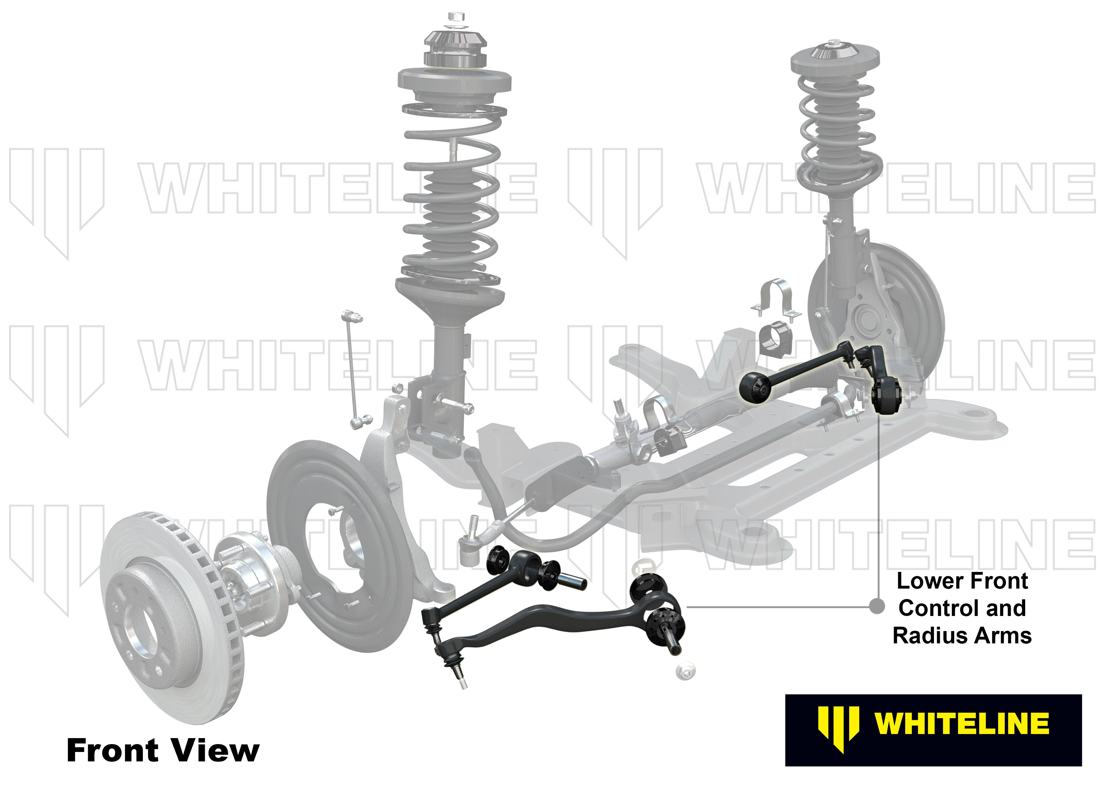 Control and brat tensiune inferior complet Whiteline pentru BMW Seria 1 - KTA255