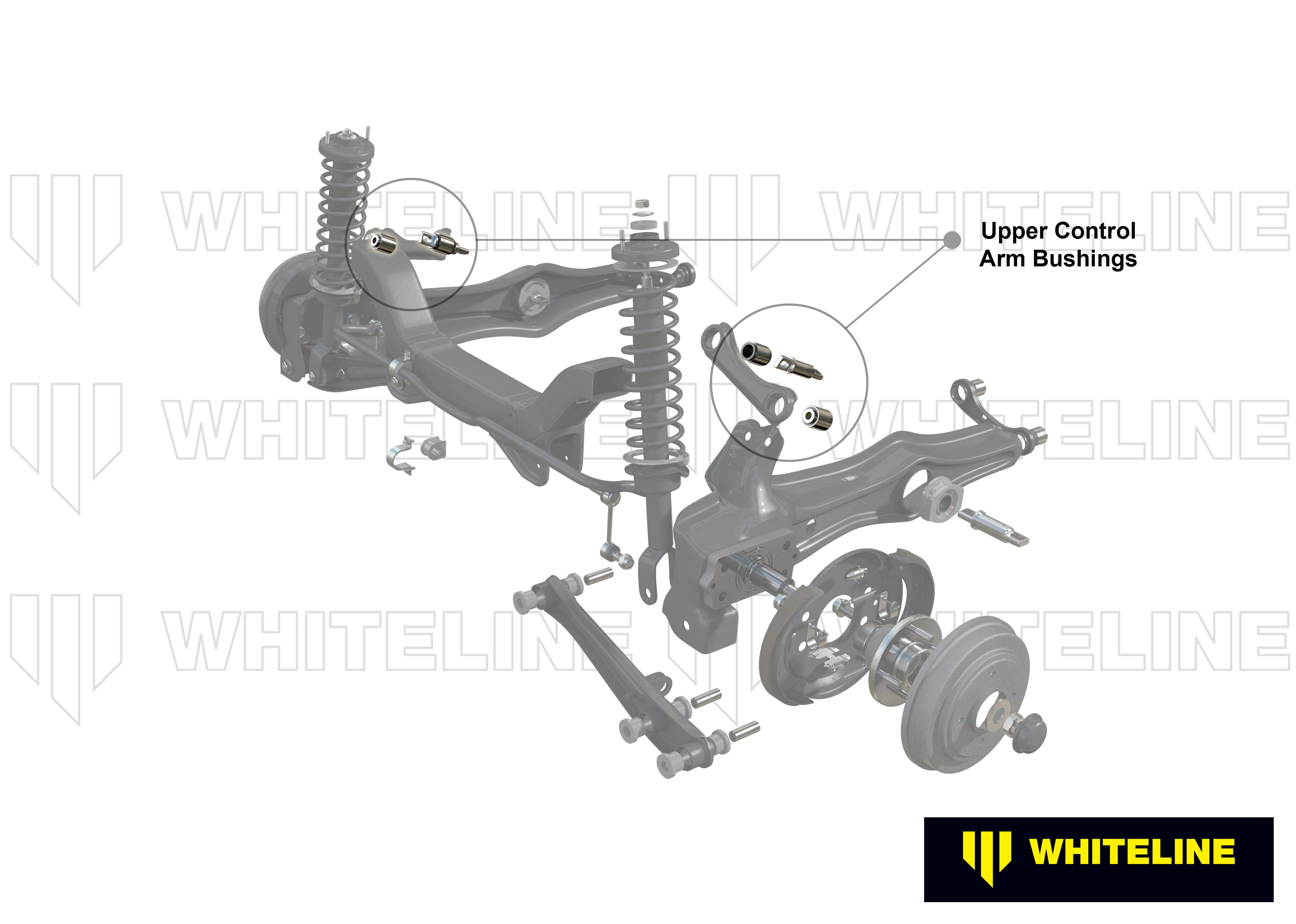 Brat suspensie superior complet Whiteline pentru Acura Integra / Honda Civic - KTA332