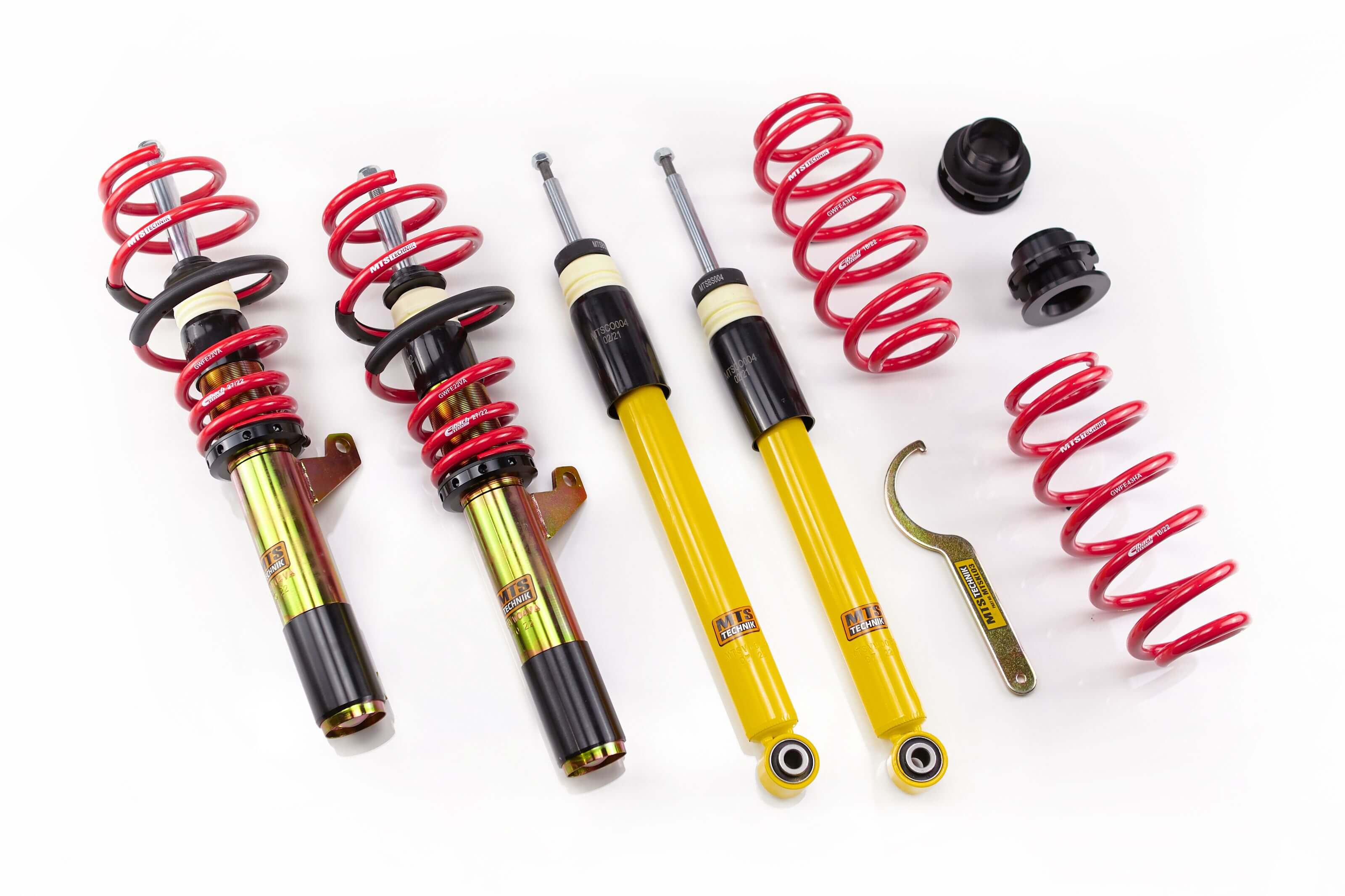 Suspensie Reglabila Coilover MTS Technik Street pentru Audi A3 (8P), A3 Convertible (8P) / Seat ALTEA (5P), ALTEA XL (5P) si altele - MTSGWVW30