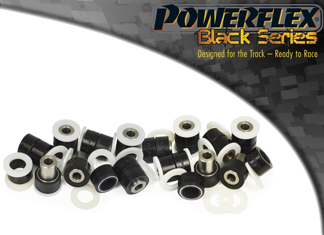 Bucse poliuretan Powerflex brat fata si spate - Lotus 340R, Elise 111 / S1 / S2 / S3, Exige S1 / S2, Tesla Roadster, Opel Speedster - Negru (14 buc)